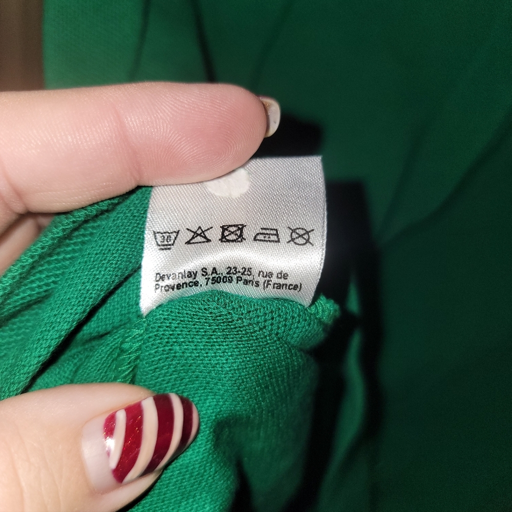 Mens Sz M Lacoste Tennis Polo Green Preppy Tennis Player Logo - Picture 3 of 10